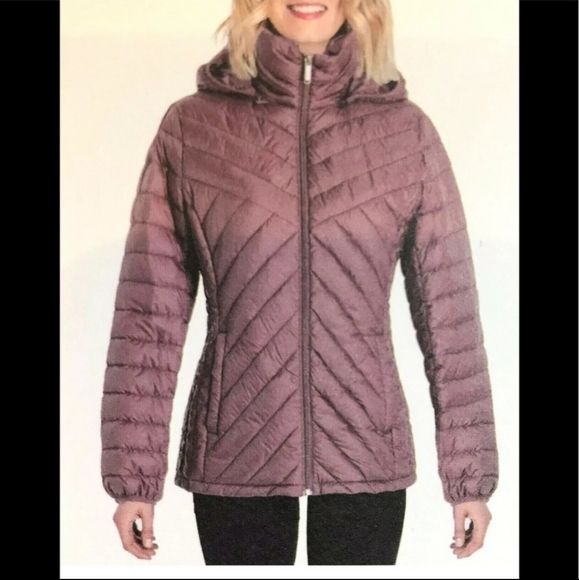 NEW DUSTY ROSE Packable Lightweight Down Jacket - Picture 1 of 9